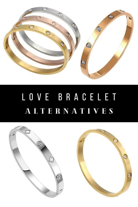 cartier love bracelet dupe silver|cartier love bracelet lookalikes.